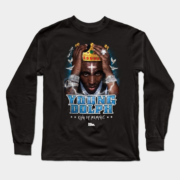 Young Dolph King of Memphis Long Sleeve T-Shirt by BangHolla